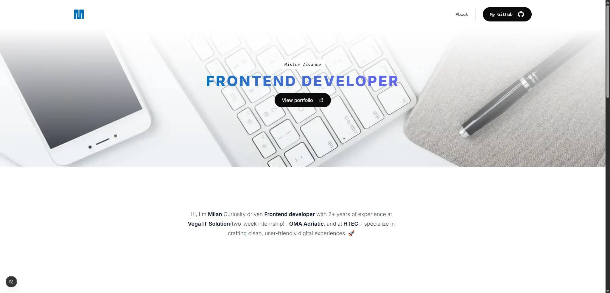 Next sanity portfolio app
